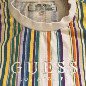 GUESS multicolor striped tee